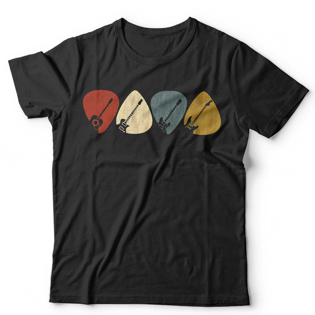 Retro Guitar Pick Unisex Tshirt