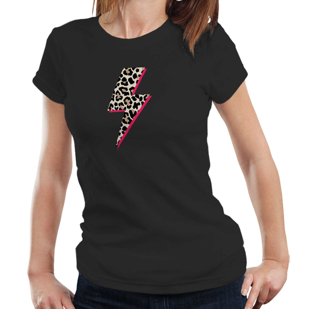 Glam Lightning Blot Tshirt Semi Fitted Ladies