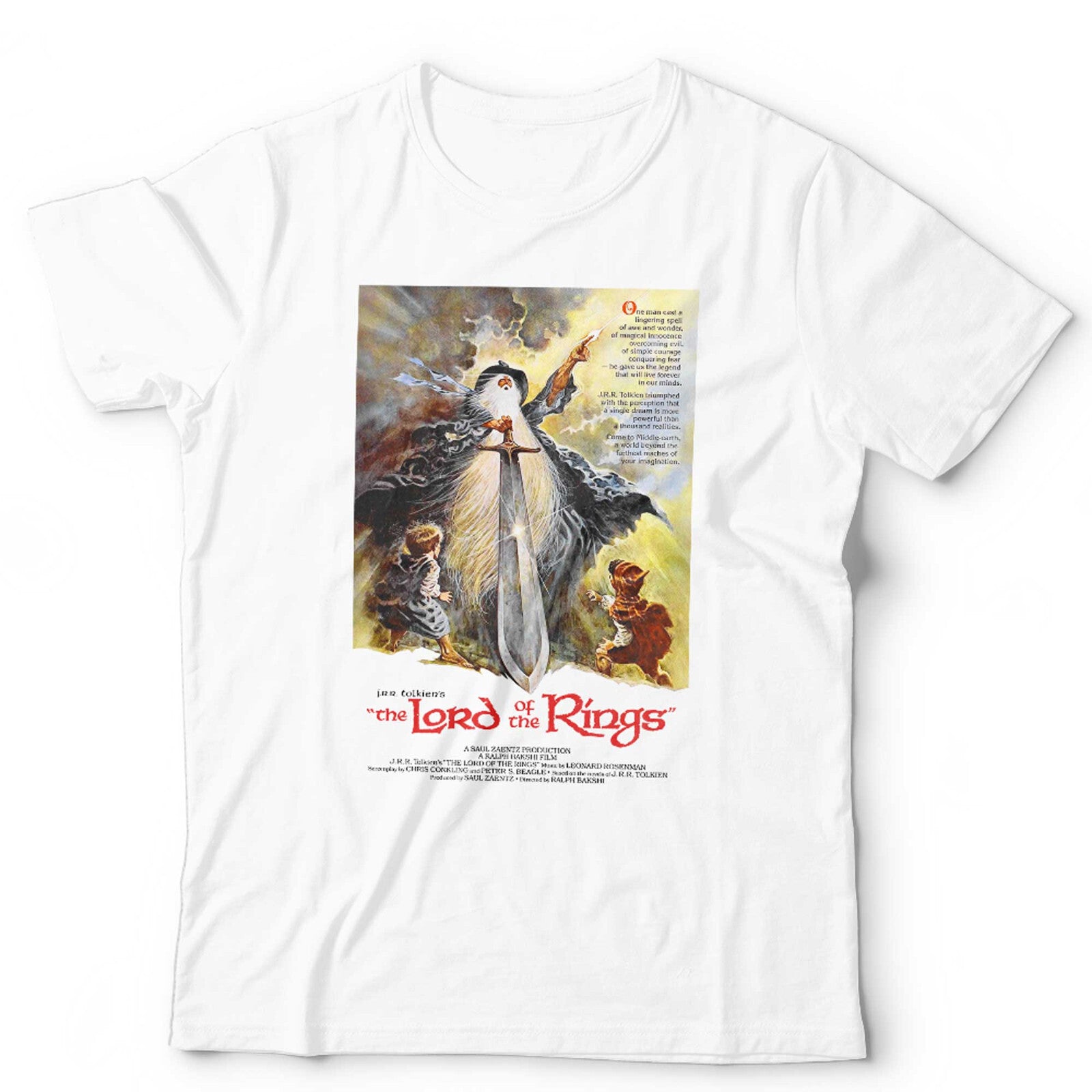 LOTR 1978 Animated Movie Poster T Shirt Unisex