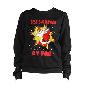 Santa Christmas Golf Sweatshirt Unisex