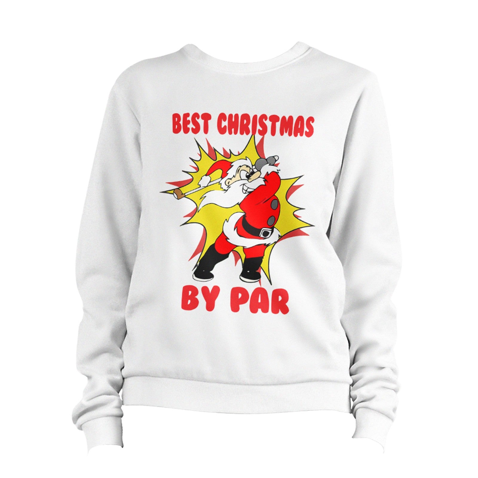 Santa Christmas Golf Sweatshirt Unisex