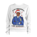 Holt I Am Ecstatic Christmas 99 Precinct Ugly Sweatshirt Unisex