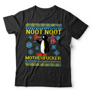 Christmas Noot Noot Adult Ugly T Shirt Unise
