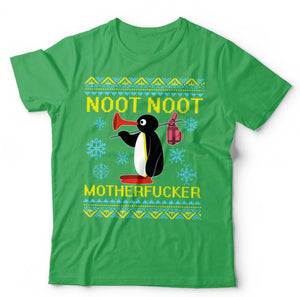 Christmas Noot Noot Adult Ugly T Shirt Unise