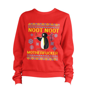 Christmas Noot Noot Adult Ugly Sweatshirt Unisex