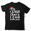 Dear Santa I Can Explain Naughty Nice Christmas T Shirt Unisex