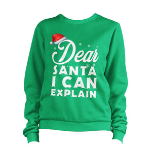 Dear Santa I Can Explain Naughty Nice Christmas Sweatshirt Unisex