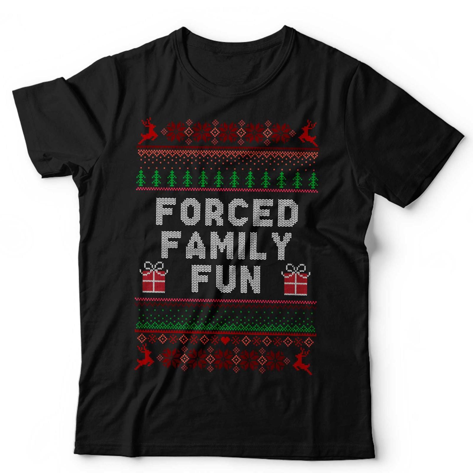 Forced Family Fun Ugly Christmas Tshirt Unisex
