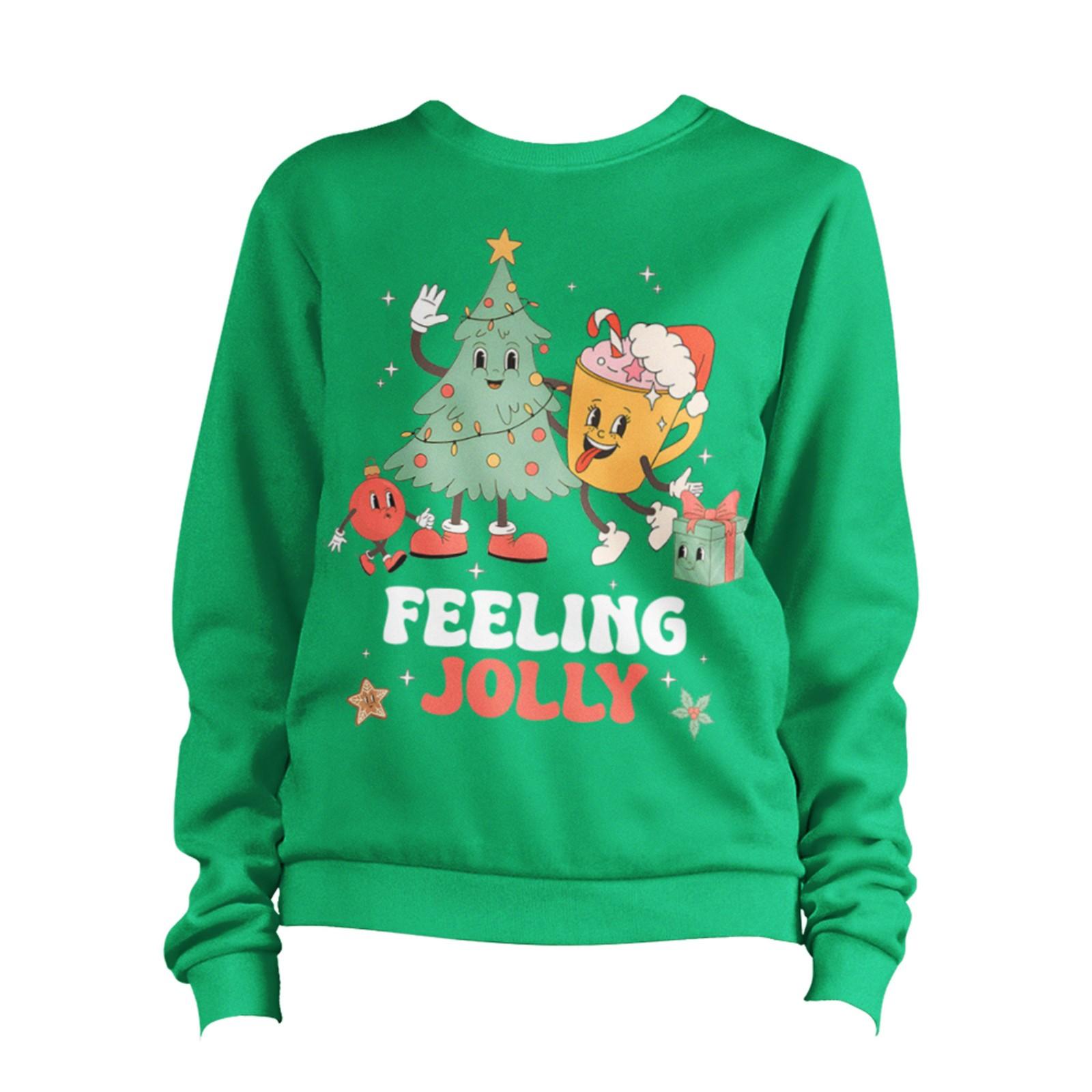 Feeling Jolly Christmas Sweatshirt Unisex
