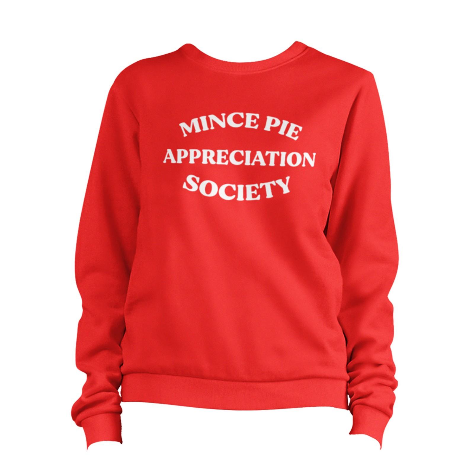 Christmas Mince Pie Appreciation Society Sweatshirt Unisex