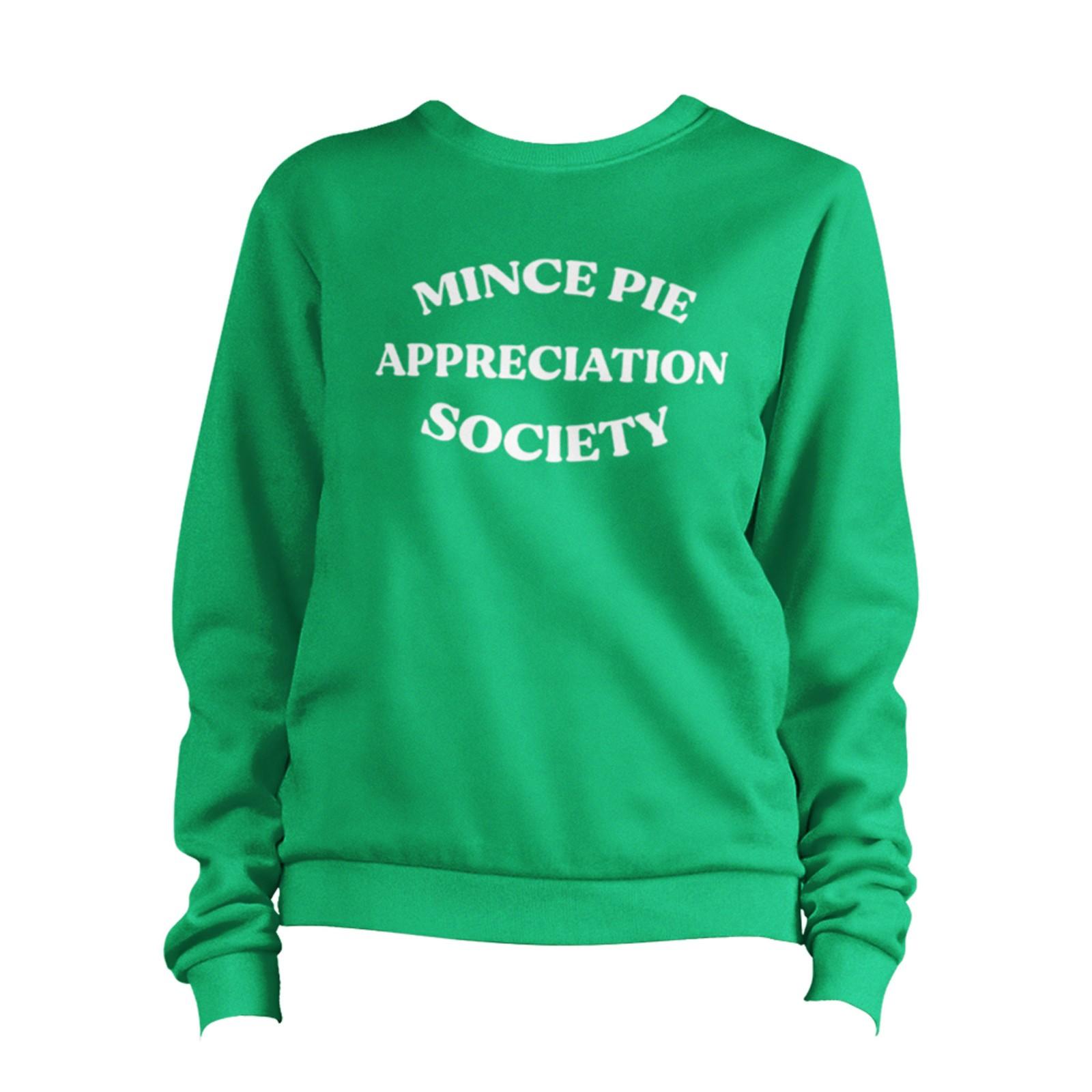 Christmas Mince Pie Appreciation Society Sweatshirt Unisex