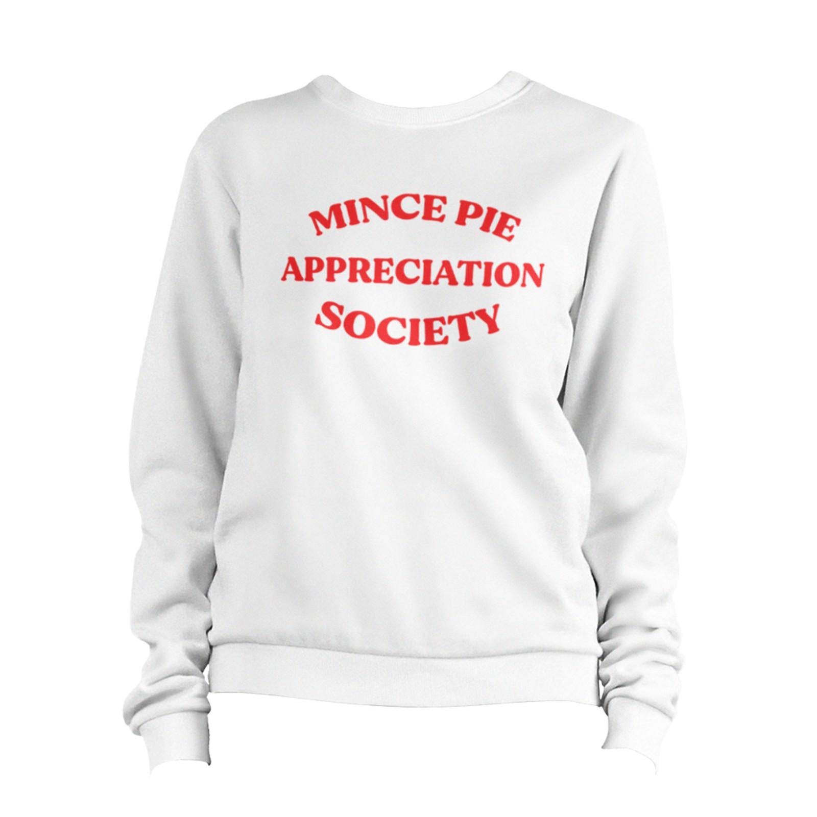 Christmas Mince Pie Appreciation Society Sweatshirt Unisex