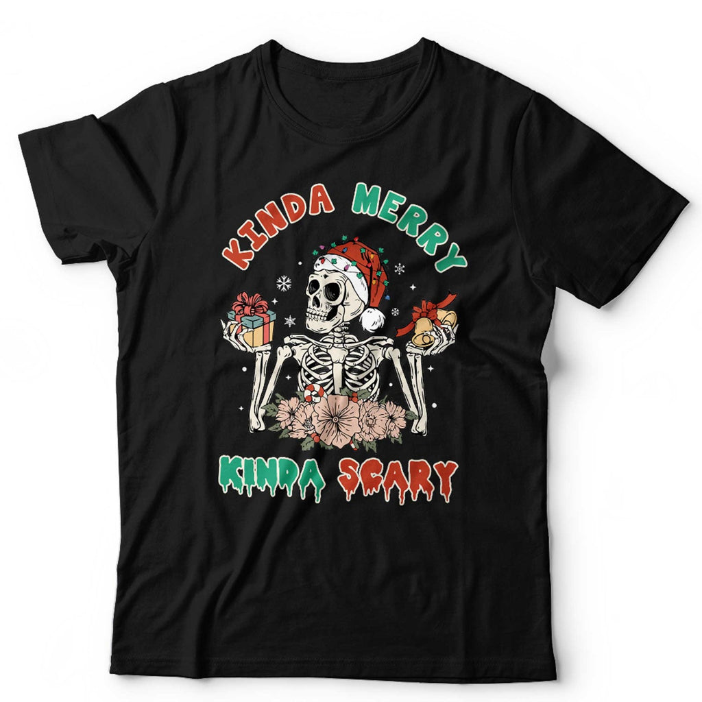 Christmas Kinda Merry Kinda Scary Tshirt Unisex