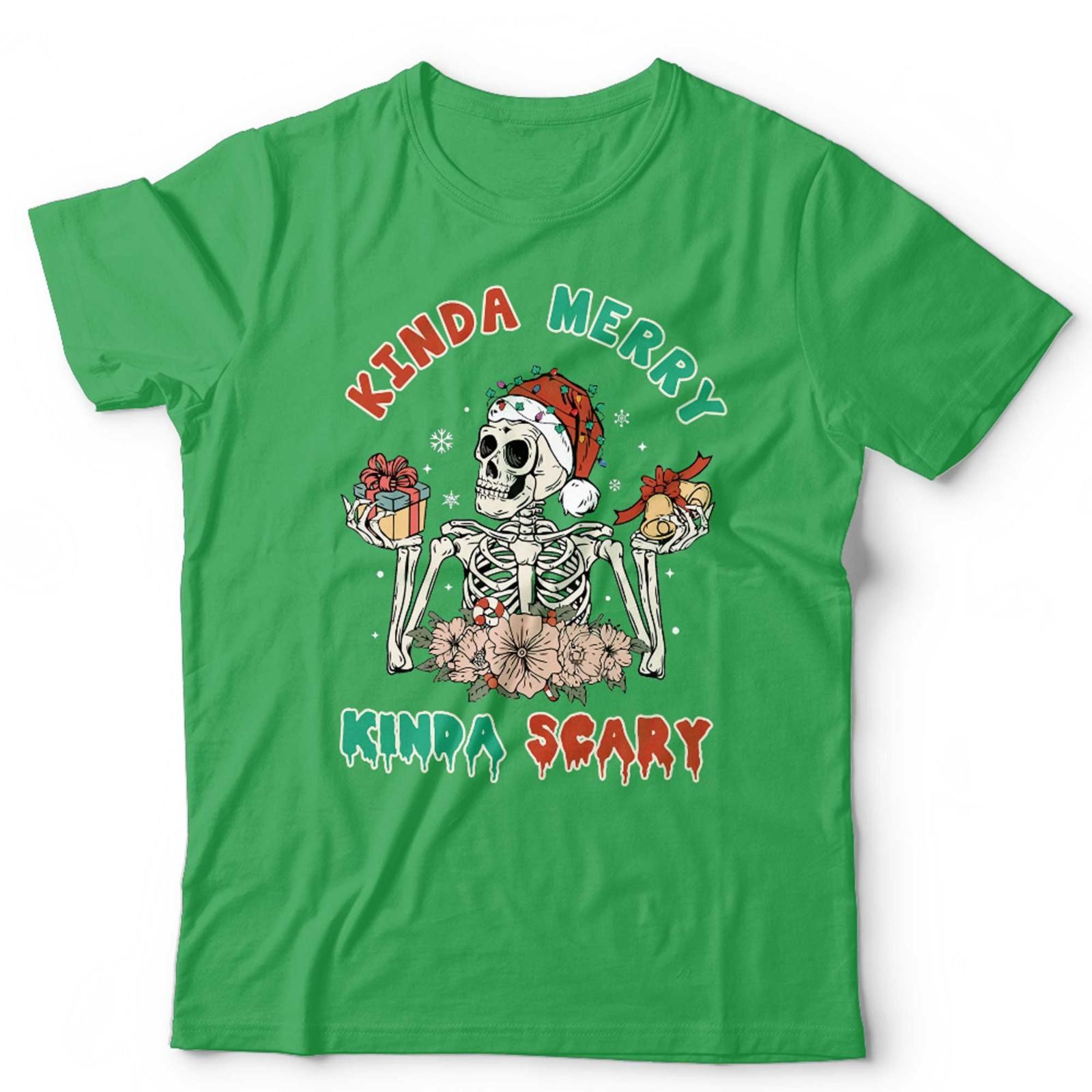Christmas Kinda Merry Kinda Scary Tshirt Unisex