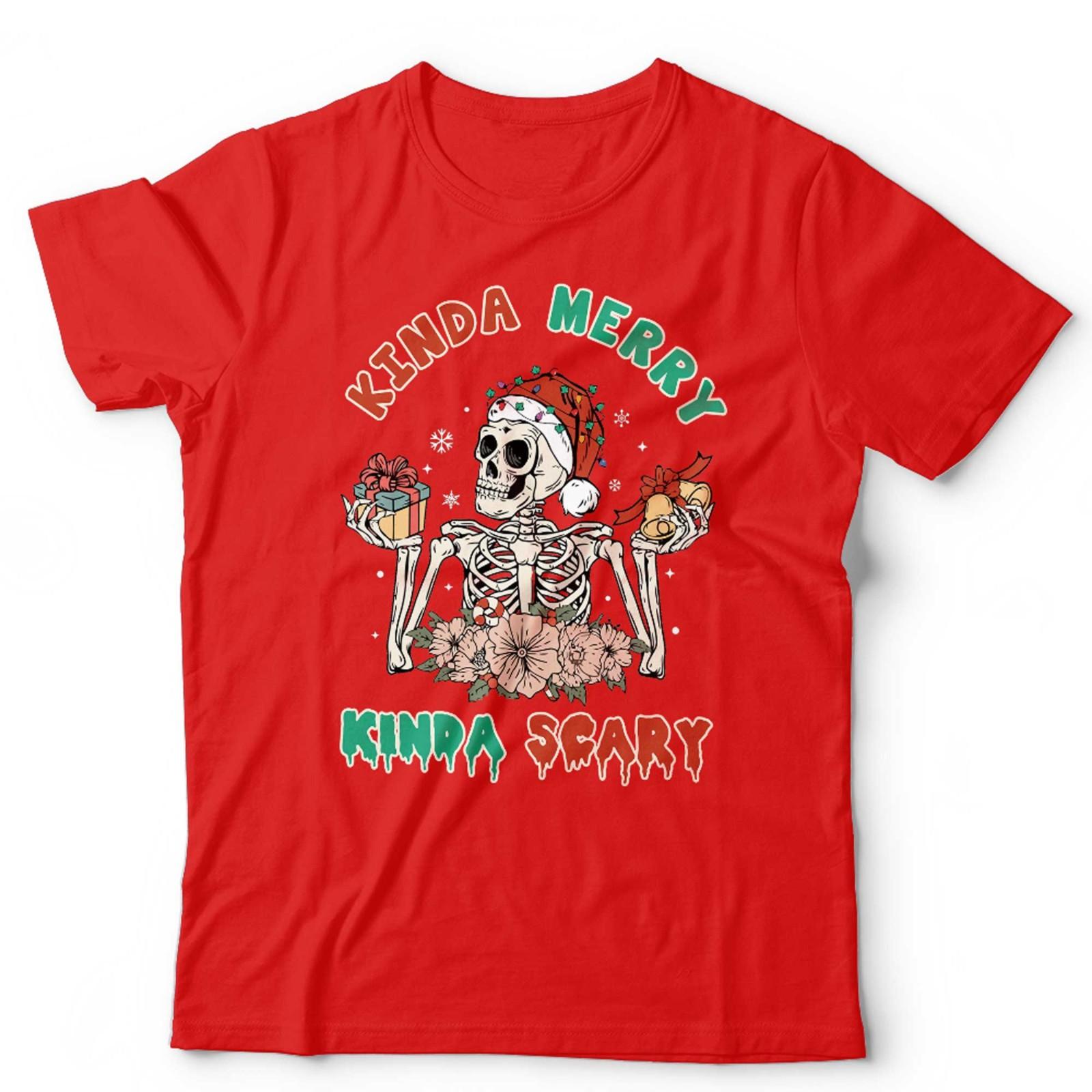 Christmas Kinda Merry Kinda Scary Tshirt Unisex