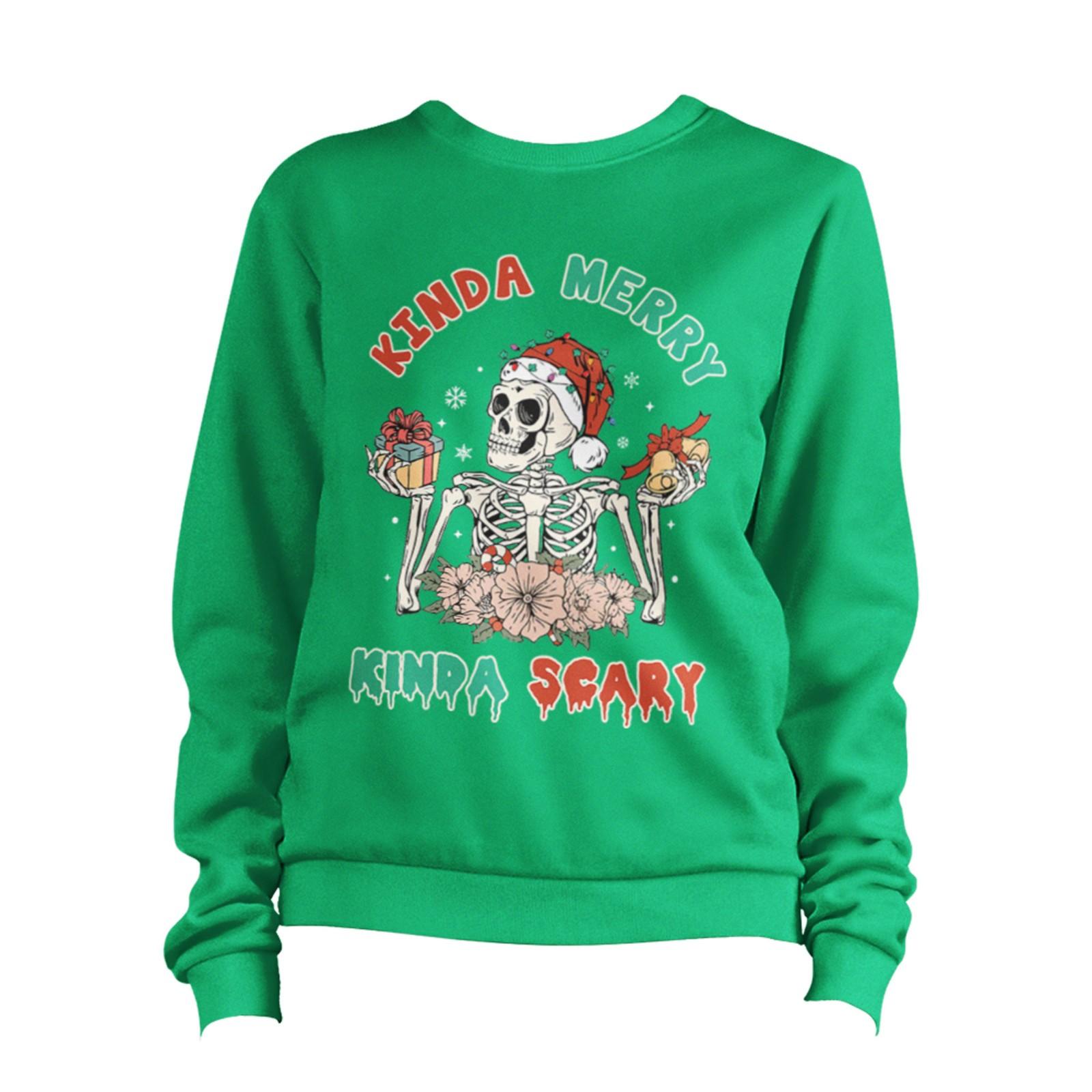 Christmas Kinda Merry Kinda Scary Sweatshirt Unisex