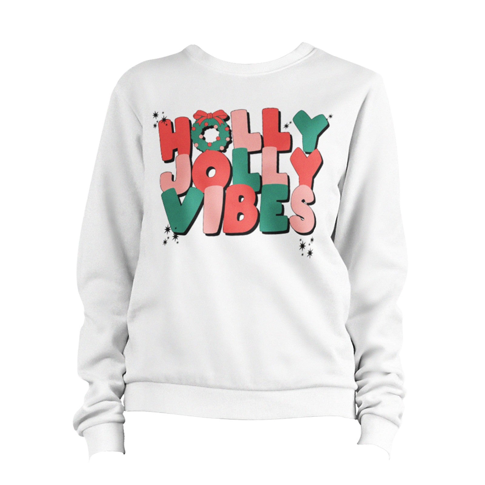 Christmas Holly Jolly Vibes Sweatshirt Unisex