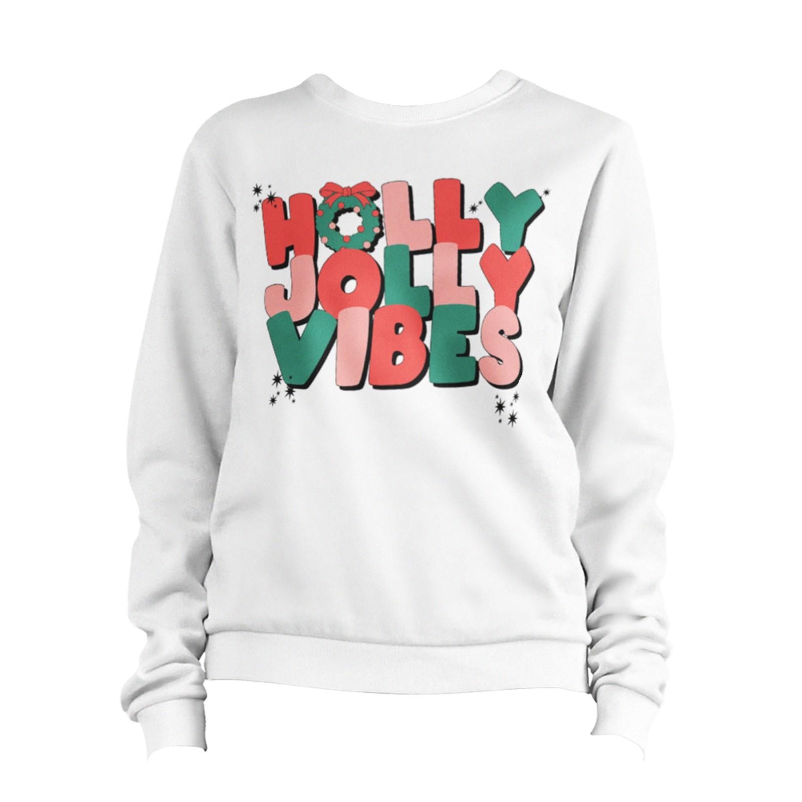 Christmas Holly Jolly Vibes Sweatshirt Unisex