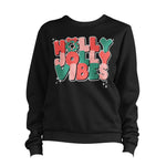 Christmas Holly Jolly Vibes Sweatshirt Unisex