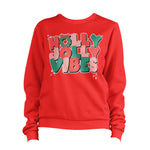 Christmas Holly Jolly Vibes Sweatshirt Unisex