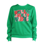 Christmas Holly Jolly Vibes Sweatshirt Unisex