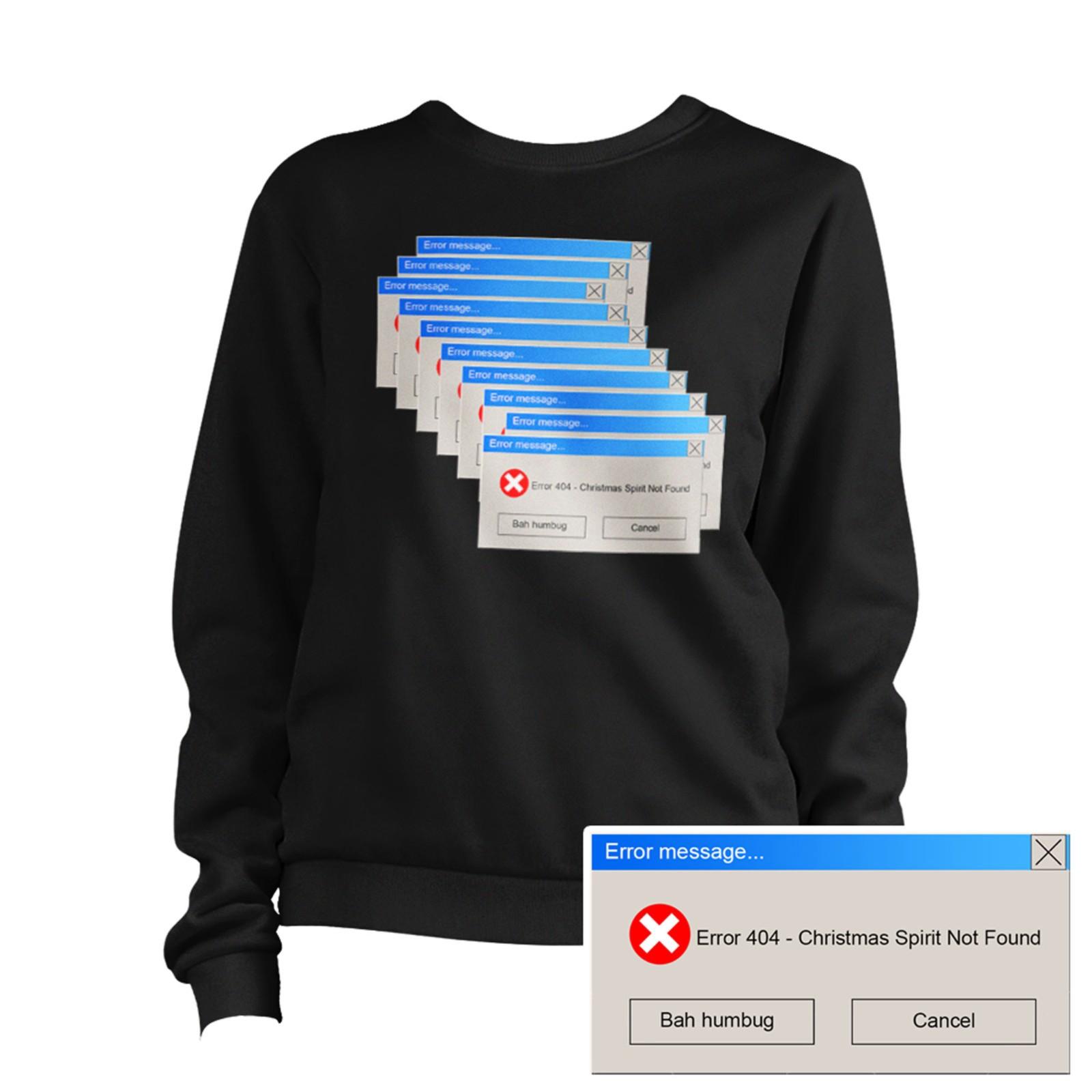 Error 404 Spirit Not Found Christmas Sweatshirt Unisex