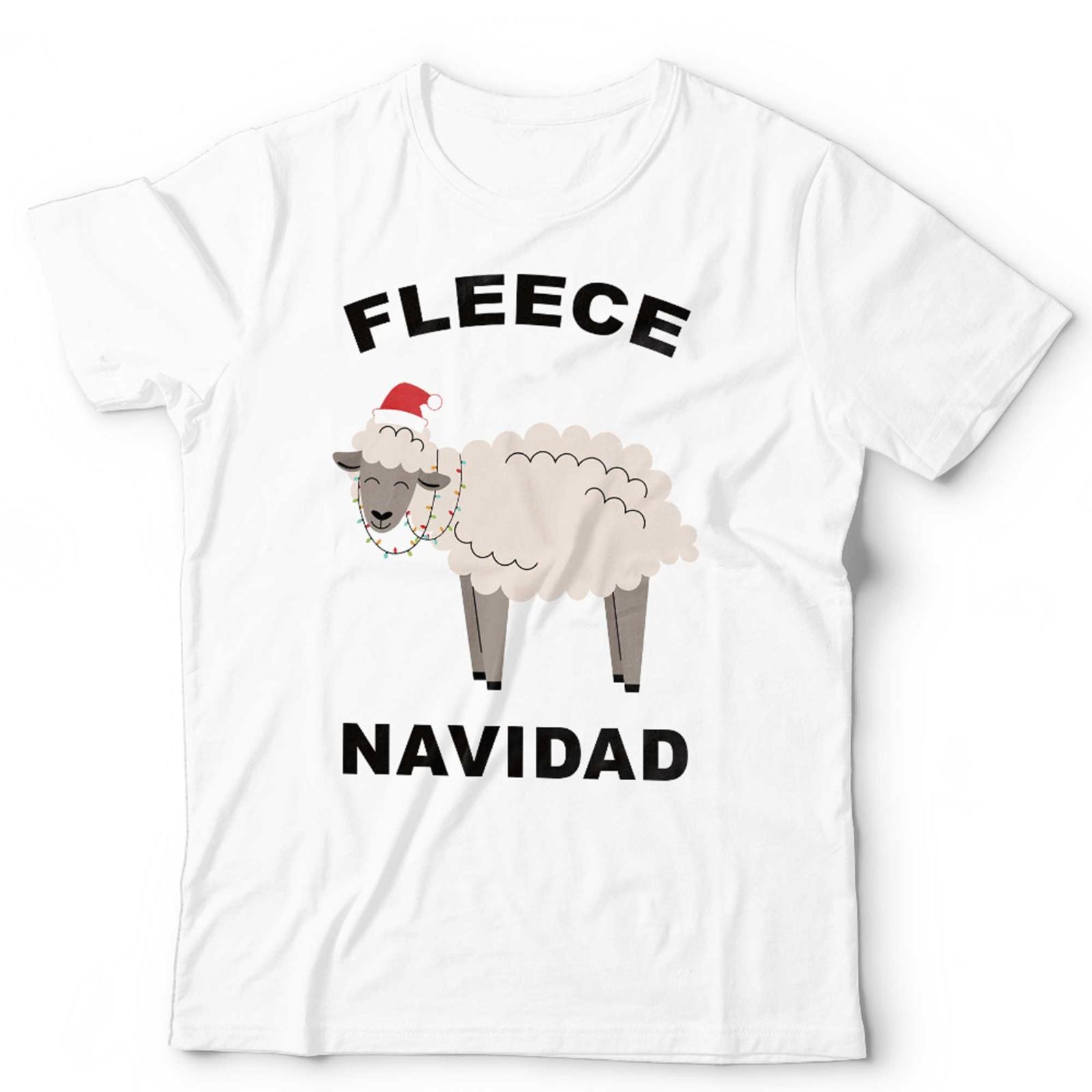Fleece Navidad Sheep Christmas T Shirt Unisex