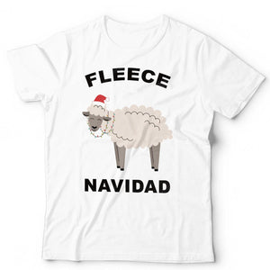 Fleece Navidad Sheep Christmas T Shirt Unisex
