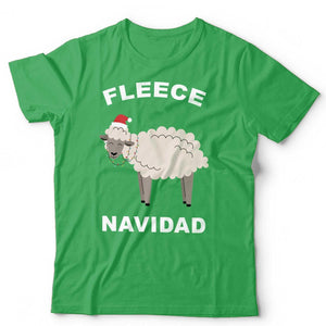 Fleece Navidad Sheep Christmas T Shirt Unisex