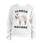 Fleece Navidad Christmas Sheep Sweatshirt Unisex
