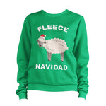 Fleece Navidad Christmas Sheep Sweatshirt Unisex