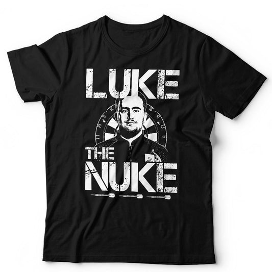 Luke Littler The Nuke TShirt Unsex Darts Champion Bullseye 180 Vintage Retro