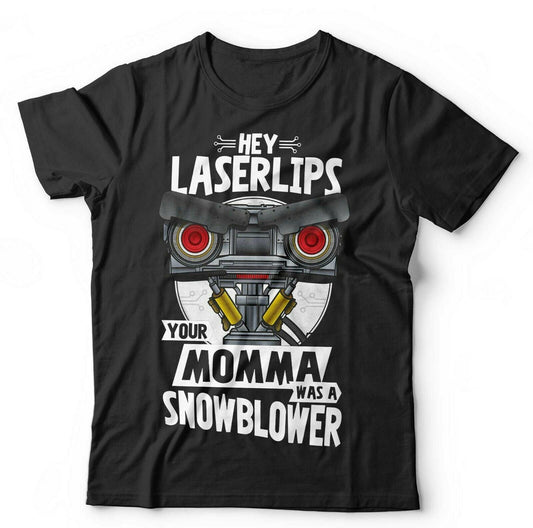Short Circuit Tshirt Hey Laser Lips Unisex and Kids  Johnny 5  Robot Funny 80s