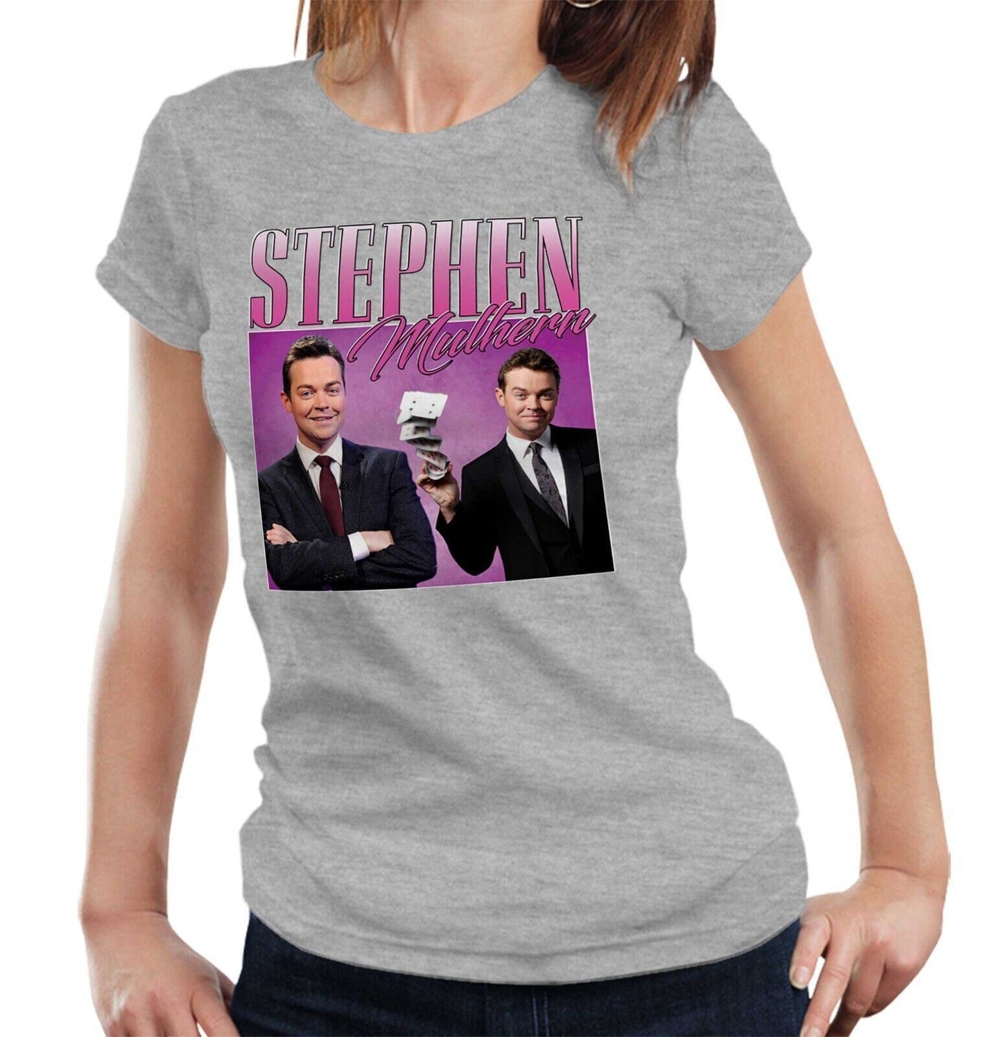 Stephen Mulhern Tshirt Appreciation Semi Fitted Ladies Homage Throwback Stag Hen