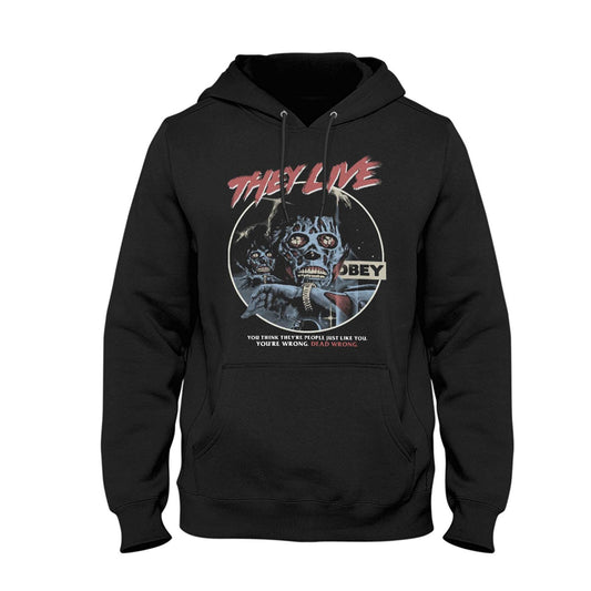 They Live Hoodie Retro Design 80s Movie Horror Sci Fi Roddy Piper Carpenter