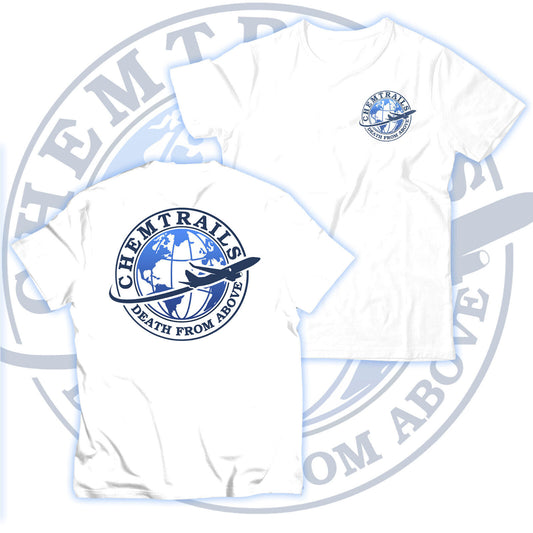 Chemtrails Tshirt Death From Above Unisex and Kids Conspiracy Airplane Flying