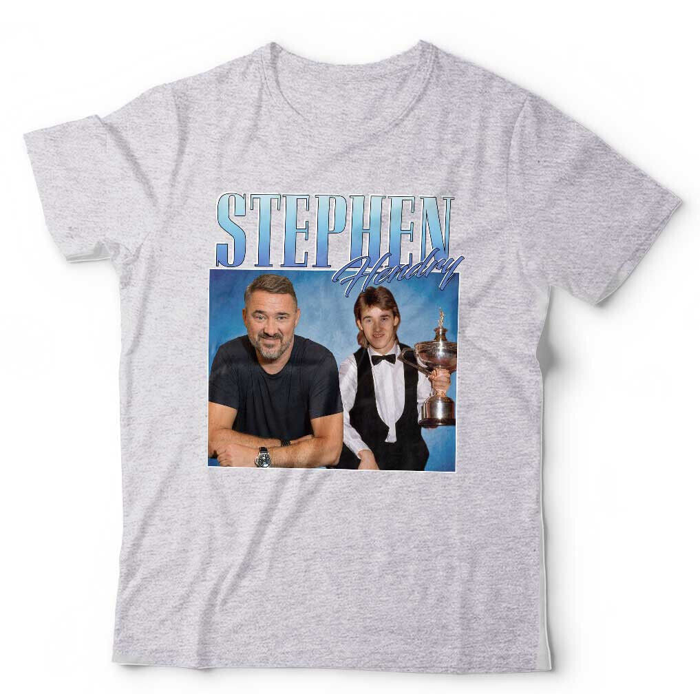 Stephen Hendry Tshirt Appreciation Unisex and Kids Snooker Throwback Homage Funny