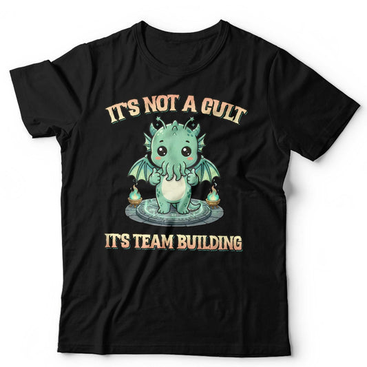 Cute Cthulhu TShirt Unisex and Kids Funny Lovecraft Cult Team Building Tee