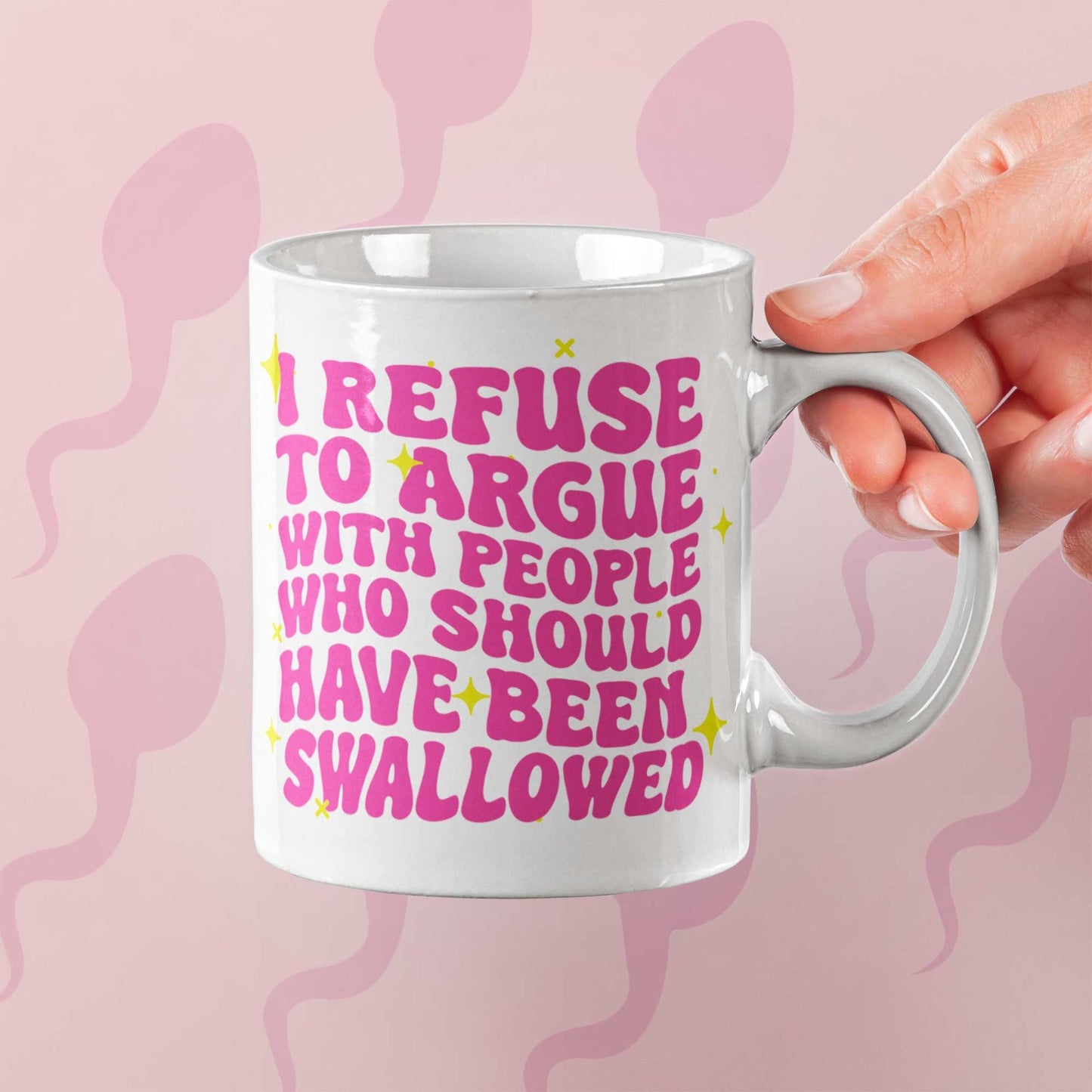 Funny Rude Mug I Refuse To Argue Home Gift Office Novelty Slogan Coffee Mug Tea