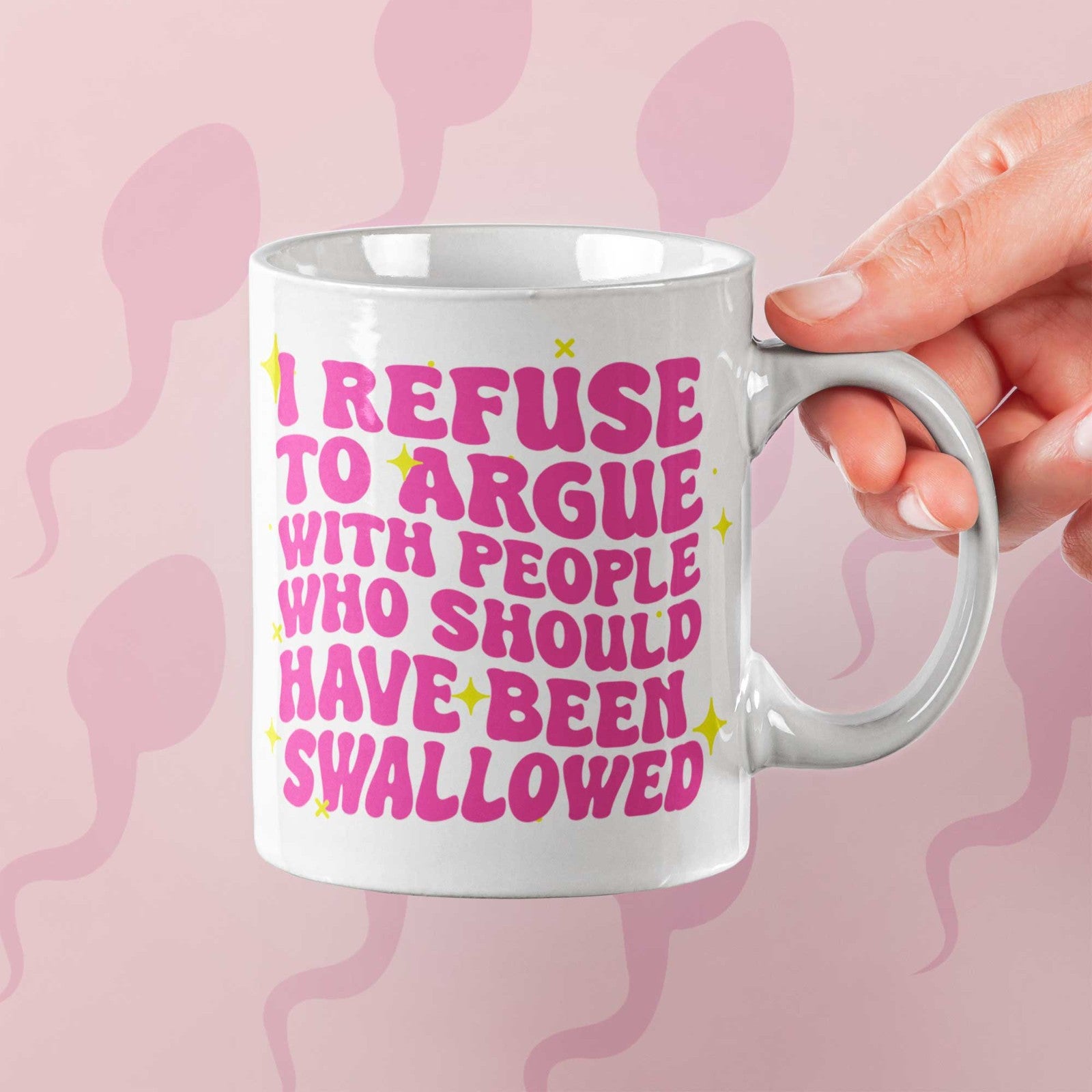 Funny Rude Mug I Refuse To Argue Home Gift Office Novelty Slogan Coffee Mug Tea