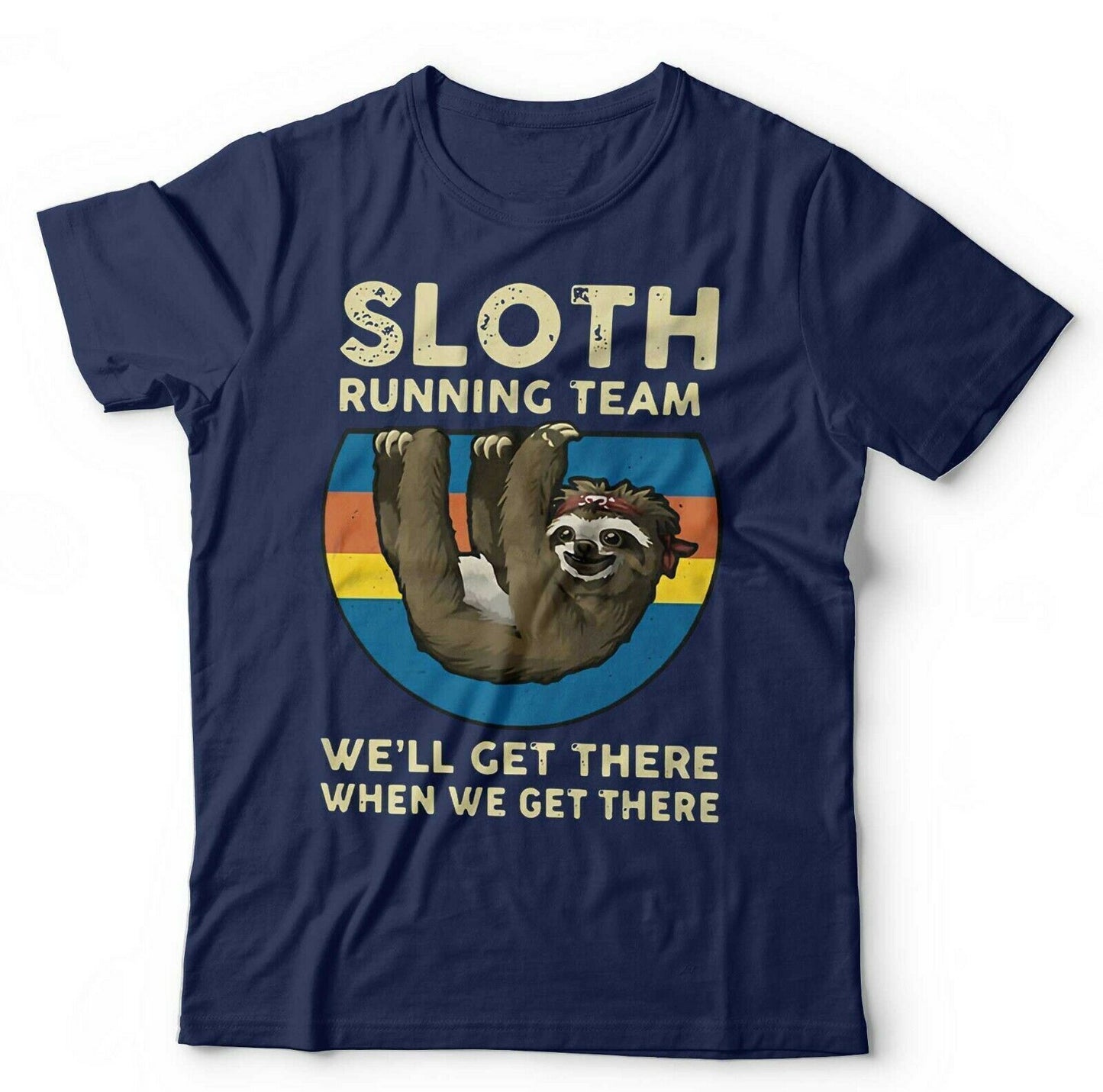 Sloth Tshirt Running Team Unisex and Kids  Funny Lazy Relax Cute Humour Work Out
