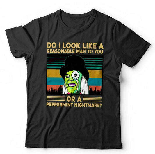 Mighty Boosh Tshirt Do I Look Like A Reasonable Man Unisex  Funny The Hitcher