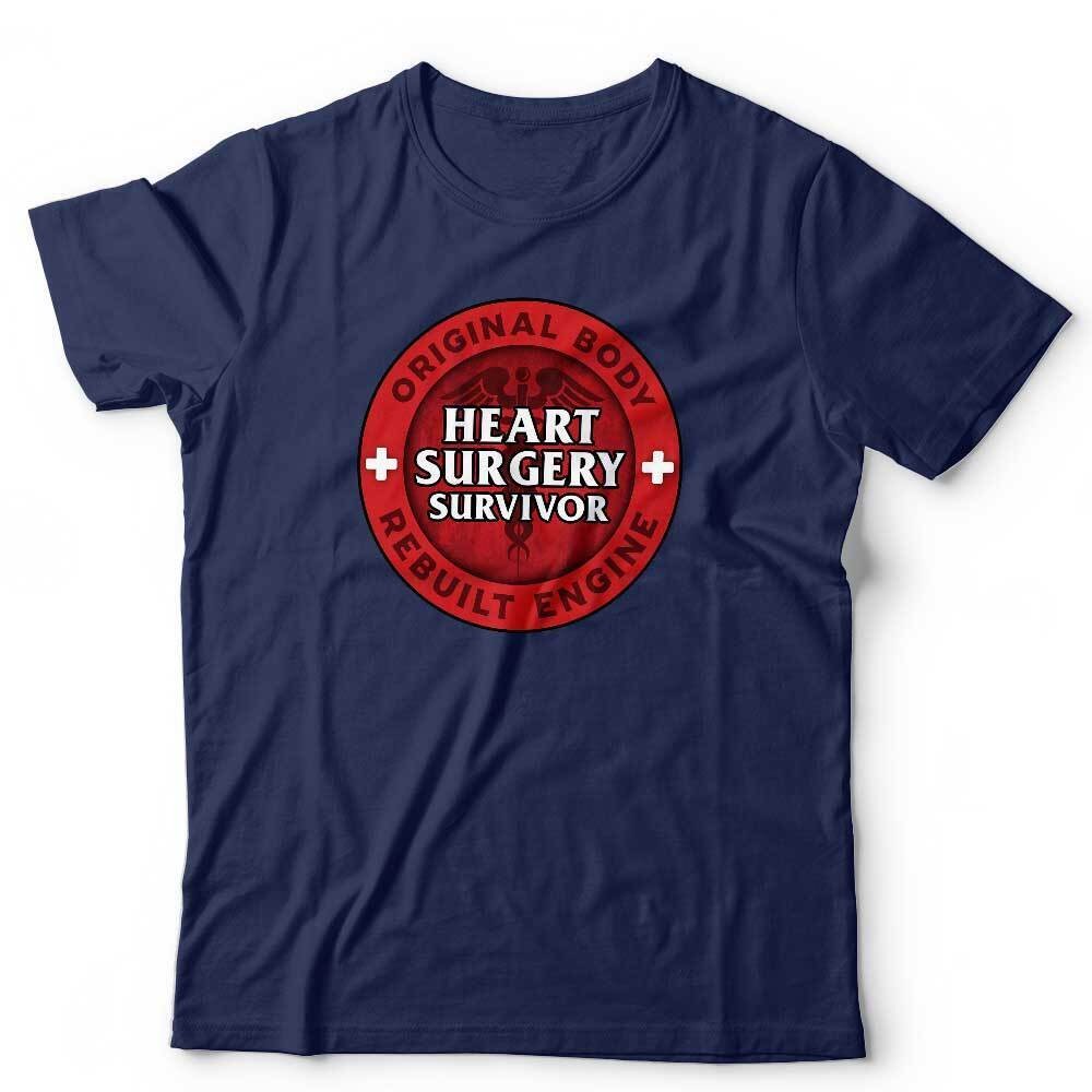 Heart Surgery TShirt Survivor Unisex Bypass Operation Open Heart Attack Funny
