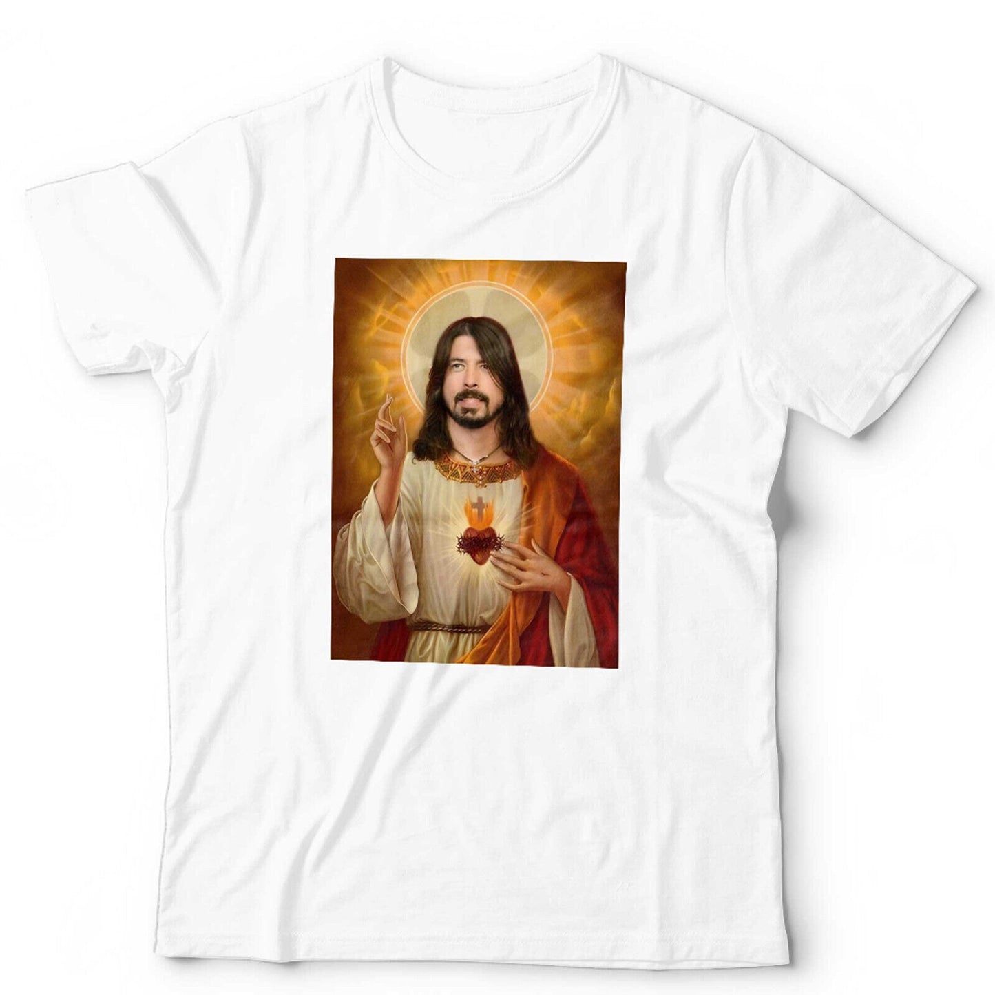 Dave Grohl Tshirt Jesus Unisex and Kids Vintage Retro Rock Funny Parody Foo