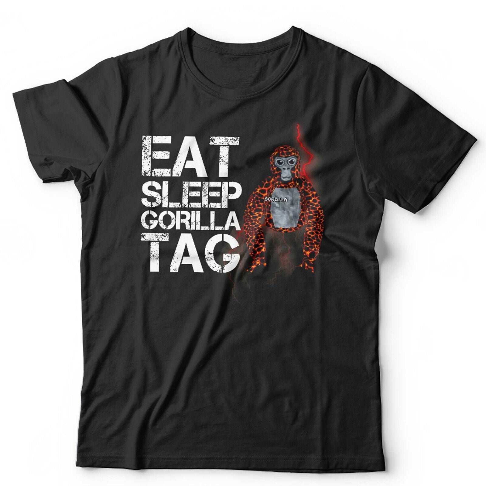 Gorilla Tag Tshirt Eat Sleep Unisex and Kids VR Gamer Gaming Video Game Funny