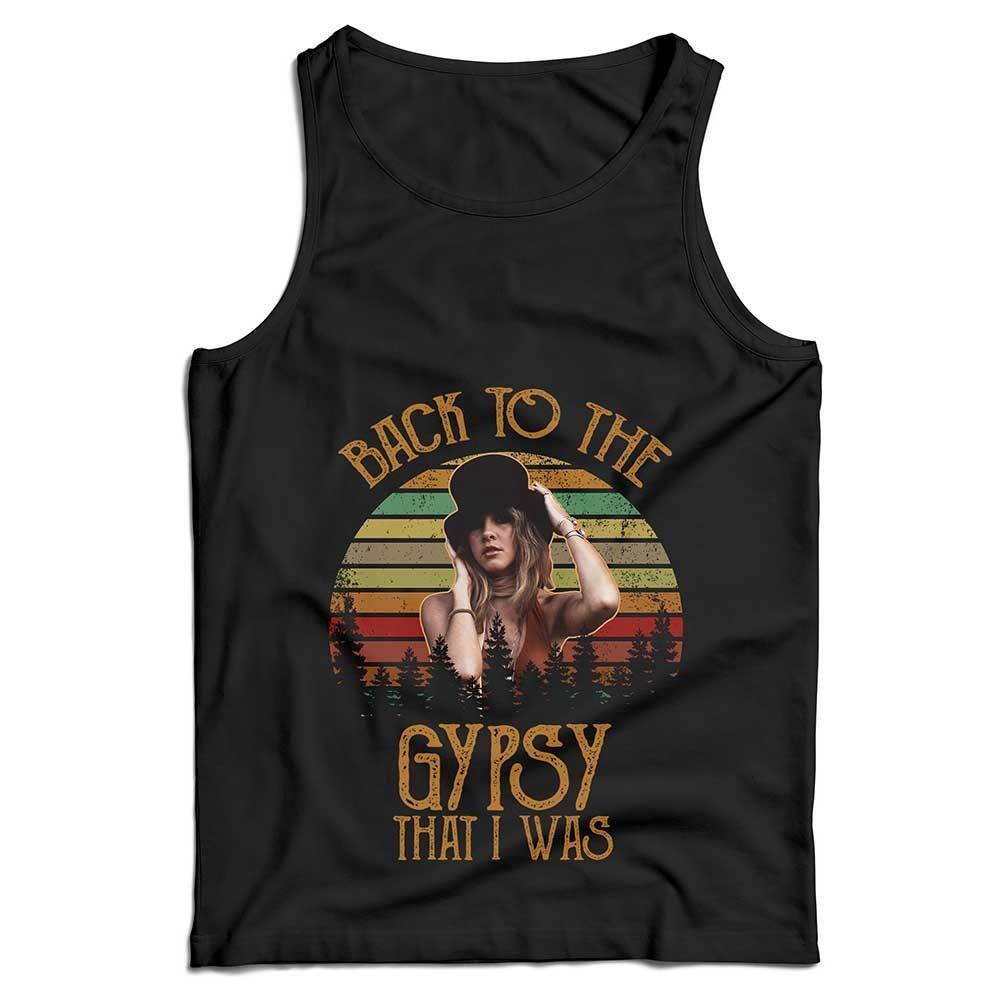 Stevie Nicks Ladies Vest Tank Back To The Gypsy Top Retro Vintage
