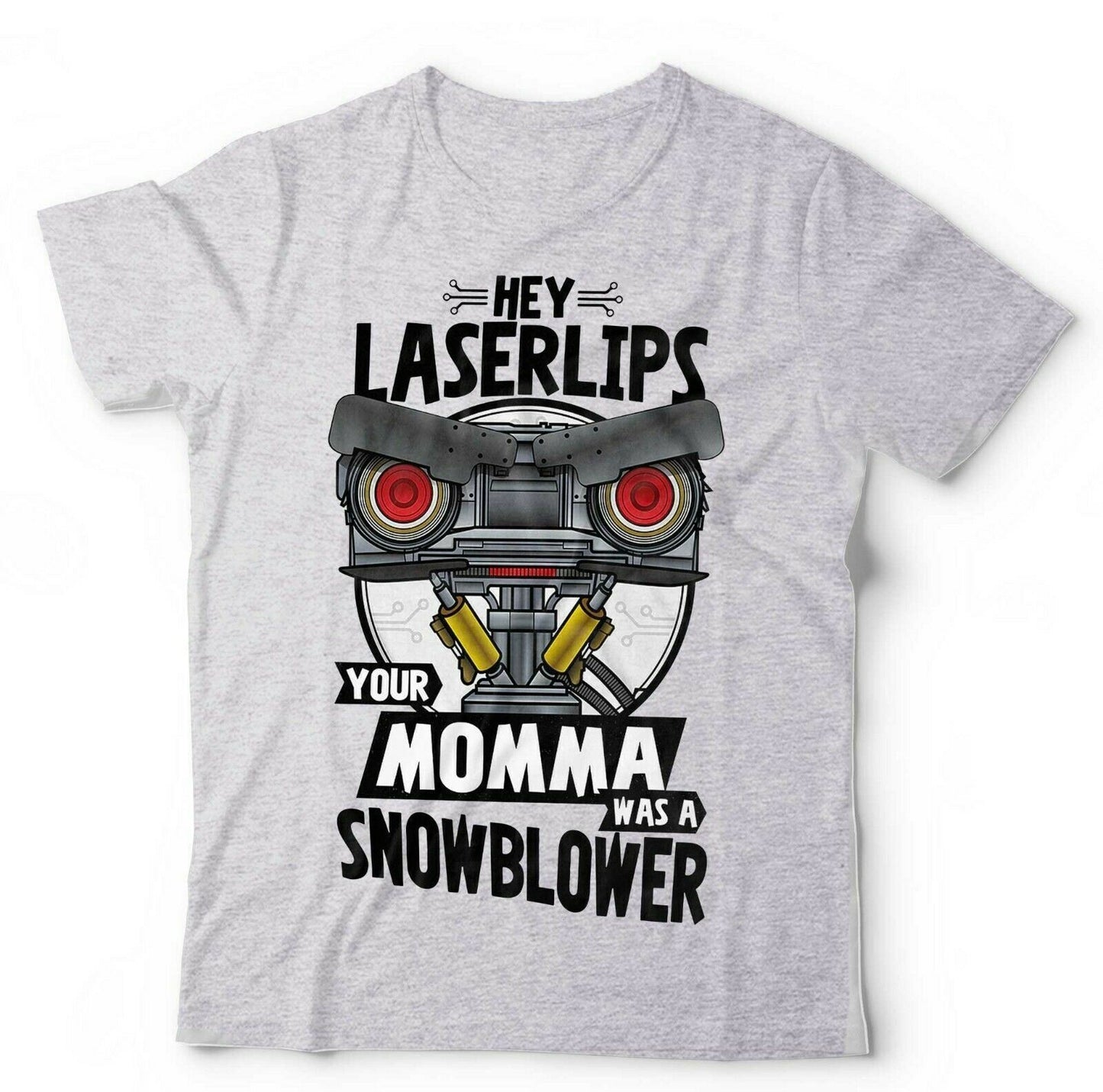 Short Circuit Tshirt Hey Laser Lips Unisex and Kids  Johnny 5  Robot Funny 80s