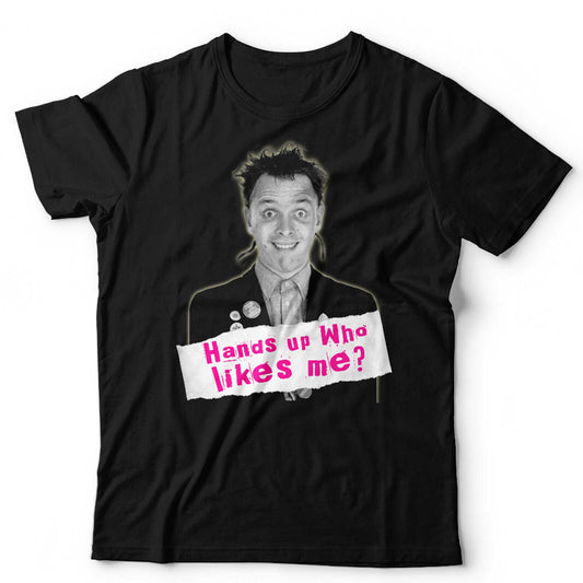 Young Ones Tshirt Hands Up Who Likes Me Unisex and Kids Funny Comedy Rik Mayall