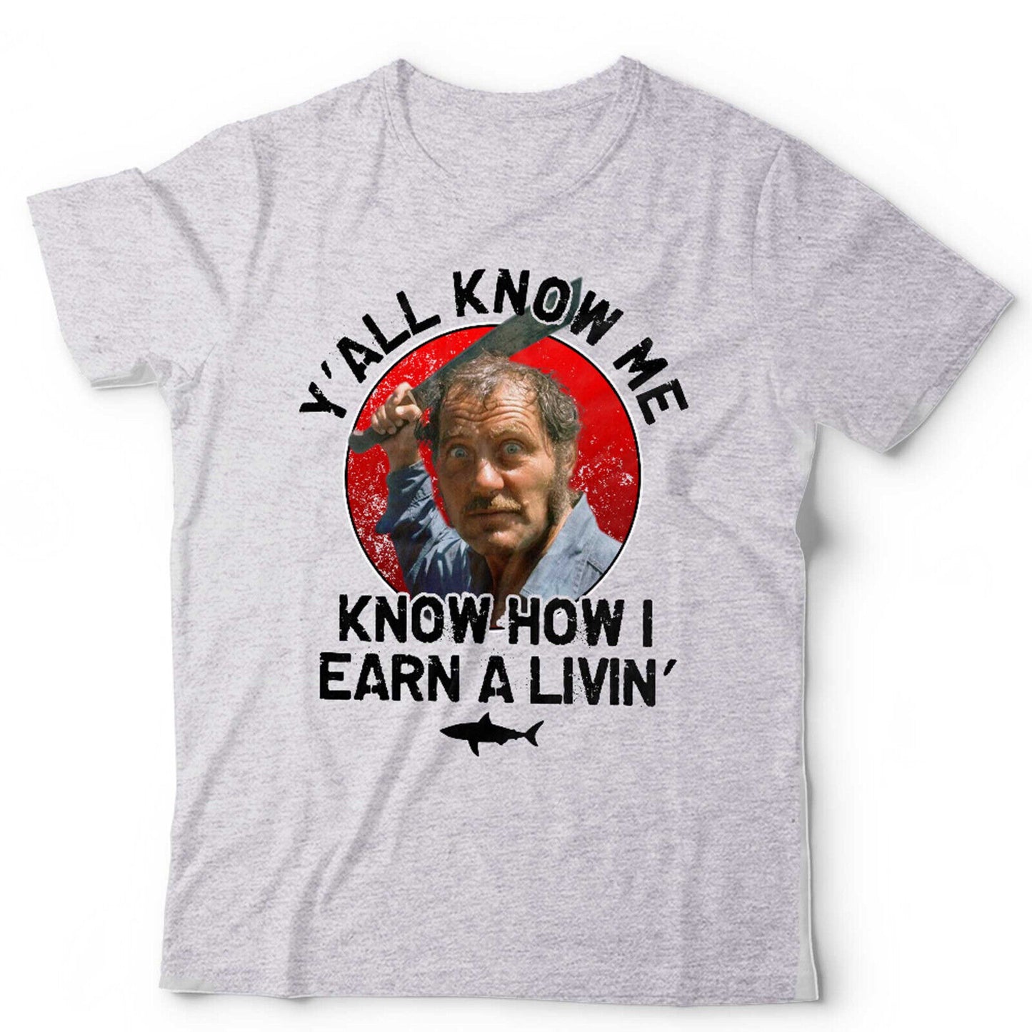 Jaws TShirt Yall Know Me Unisex Quint Shark Fishing Retro Vintage Amity Island
