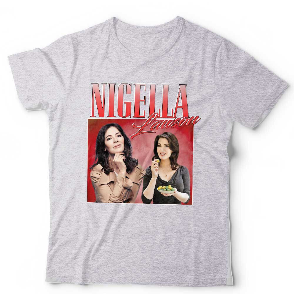 Nigella Lawson Tshirt  Appreciation Unisex Throwback Homage Funny Cook Stag Hen